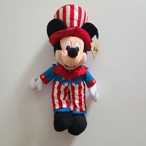 Vintage 1980s Mickey mouse uncle Sam -Brand New -With Tag
